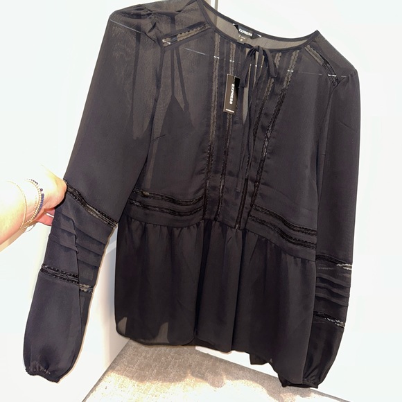 New with tags, express, medium, long sleeve blouse - Picture 1 of 11
